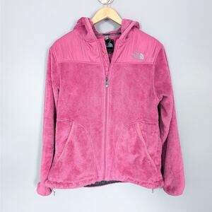 The North Face Oso Hot Pink Fleece Zip Hoodie size Large